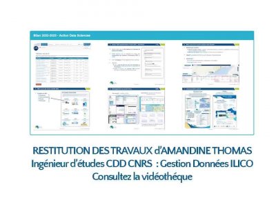 Data Sciences : Restitution travaux Ing&eacute;nieur d'Etudes Gestion Donn&eacute;es ILICO 2022/23 (CDD CNRS)